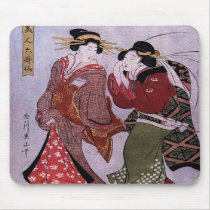 Women Out for A Walk Mousepad