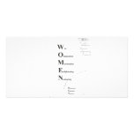 WOMEN CUSTOM PHOTO CARD