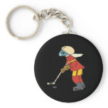 Women Play Hockey Too keychains