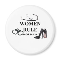 WOMEN RULE MAGNET