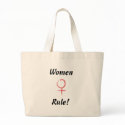 women rule tote bag