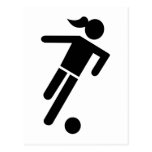 Women soccer postcard