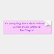 Women Speak up! Bumper sticker