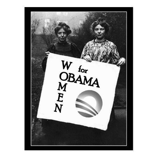 Women Suffragettes for Obama Postcard