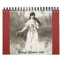 women Vintage Calendar 2010