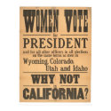 Women Vote Broadside (1873A) posters