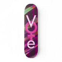 Women Vote! skateboards