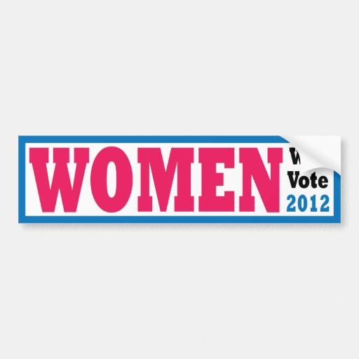 Women Will Vote Bumper Stickers