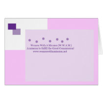 Women With A Mission (W.W.A.M.) cards by dezdemdondek Women With A Mission (W.W.A.M.) cards