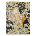 Women with Daisies Art Nouveau cards