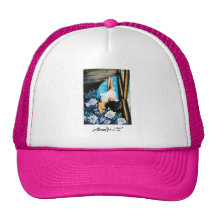 Women with flowers - hat