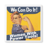 Women With Power Tools Magnet