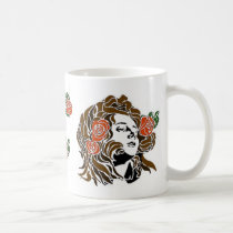 Women with Roses mugs