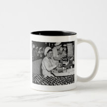 Women Working in Munitions Plant WWII Coffee Mugs