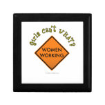 Women Working Road Sign Gift Box