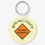 View more Women Working Road Sign Keychains personalized gift ideas for girls Women Working Road Sign Keychains