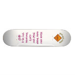 Women Working Road Sign Skateboard