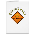 Women Working Sign Greeting Cards