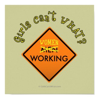 Women Working Sign Posters