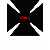 Women wrong cross! t-shirts