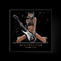 WomenRockSparkleButtonSq by musicrva WomenRockSparkleButtonSq