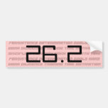 Womens 26.2 or 13.1 marathon bumper sticker