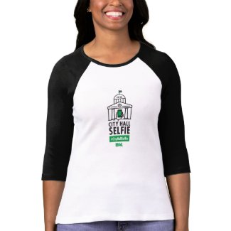 Women's 3/4 Length Sleeve #CityHallSelfie Shirt