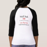 Women's 3/4 length Wolf Pack Tshirt