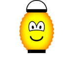 Japanese lantern emoticon   womens_apparel_tshirt
