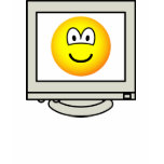 Computer screen emoticon   womens_apparel_tshirt
