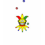Juggling smile jester  womens_apparel_tshirt