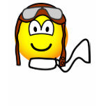 Pilot emoticon Old fashioned  womens_apparel_tshirt