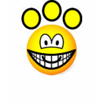 Paw print emoticon   womens_apparel_tshirt