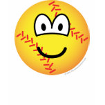 Baseball emoticon   womens_apparel_tshirt