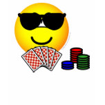 Poker emoticon sunglasses  womens_apparel_tshirt