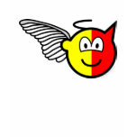 Angel or devil buddy icon   womens_apparel_tshirt