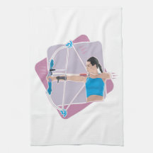 Womens Archery Kitchen Towels