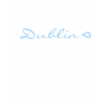 Womens Baby blue Dublin love heart hoodie