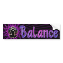 Women's ~ Balance: Meditation & Sacred Geometry Bumper Sticker