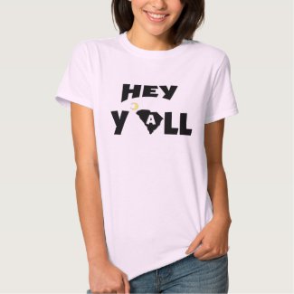Women's Basic T-Shirt 'Hey Ya'll'), Pale Pink