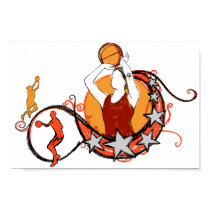 Women's Basketball Illustration posters