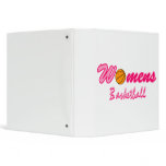 Women's Basketball Logo Vinyl Binder