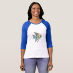 WOMEN'S BELLA 3/4 SLEEVE T-SHIRT - ANGEL FISH