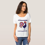 Women's Bella+Canvas Slouchy Boyfriend -Rooster T Shirt