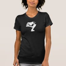 Women's Black Distressed Shirt Skater Heart