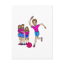 Womens Bowling Team Post Cards