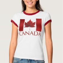 Women's Canada Flag T-shirt Souvenir T-Shirt / Tee
