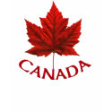 Women's Canada Maple Leaf T-Shirt Souvenir Shirt by artist_kim_hunter Women's Canada Maple Leaf T-Shirt Souvenir Shirt