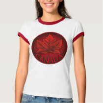 Women's Canada T-shirt Canada Maple Leaf Souvenir by artist_kim_hunter Women's Canada T-shirt Canada Maple Leaf Souvenir