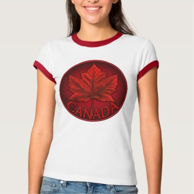 Women's Canada T-shirt Canada Maple Leaf Souvenir by artist_kim_hunter